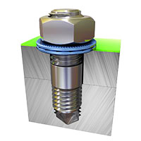 Golillas Nord-Lock (de tipo Nord-Lock): ejemplo de uso